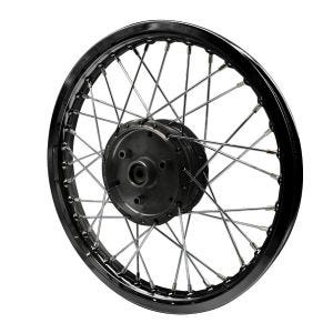 Hliníkový paprskový ráfek pro Simson S51 S50 S70 Schwalbe KR51 hliníkový ráfek Craftride AF13 černý