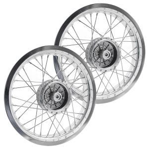 Sada 2x ráfků 2,5x16 širokých hliníkových paprskových kol pro Simson S51 S50 S70 Schwalbe KR51 hliníkový ráfek Craftride AF26