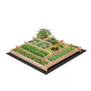 Hochbeet Divit HB8 Kräuterbeet Pflanzenbeet 106 x 106 x 36 cm
