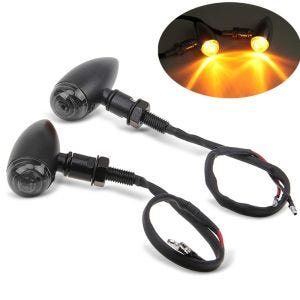 LED Blinker Motorrad Lumitecs BL14 mit E-Prüfzeichen für Chopper und Caferacer vorne-hinten getönt_1