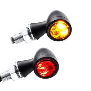 LED Blinker mit Rück- und Bremslicht passend für Suzuki Intruder VL 1500 LC / VL 125 Lumitecs TX1 schwarz getönt