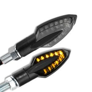 LED-merkkivalot KTM 400 / 300 / 150 EXC:lle E-mark Lumitecs TX9 mustalla sävytetyllä värillä