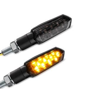 LED indikátory kompatibilní s KTM 350 / 250 EXC-F s E-mark Lumitecs TX10 tónovaná černá