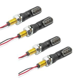2x LED merkkivalot moottoripyörä Lumitecs KP16 E-mark 2 kpl etu-taka economy setti