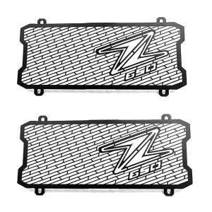 2x jäähdyttimen kansi yhteensopiva Kawasaki Z 650 17-24 jäähdyttimen säleikön Zaddox KG1 economy setin kanssa