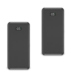 2x Powerbank 10000mah Lumitecs PV1 -laturi Quick Charge USB C -säästösarjalla
