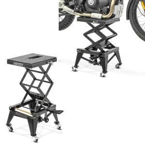 2x Motorradheber Enduro ConStands Cross-Lift XL Motocross Scherenheber mit Rollen in schwarz Spar-Set_1