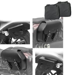 Set: Satteltasche für Honda Rebel 500 17-21 mit Halter links + Satteltasche für Honda Rebel 500 17-21 mit Halter rechts Fargo 13l_1