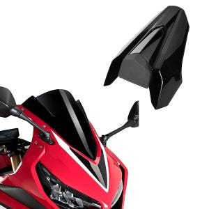 Sarja: matkustajan suojus Honda CB 650 R 19-22 + kilpa-suoja Z-suojus Puig 3568N
