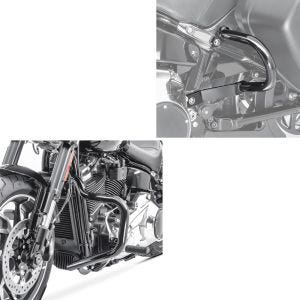 Set Sturzbügel Mustache + Satteltaschen Schutzbügel passend für Harley Davidson Sport Glide 18-24 Craftride schwarz