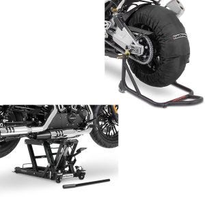 Sarja: Moottoripyörän renkaiden lämmittimet Laguna Seca 60-80°C 17" sw Tukee nostolla Mid-Lift L 680 kg sw asti