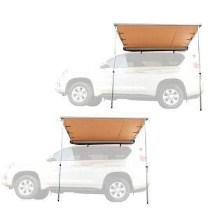 Sarja 2 markiisi autoille/maastoautoille/maastoautoille 1,40m x 2m yleiskatos Tourtecs AM13 beige