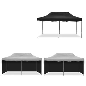 Tenda 3x6m pieghevole Tourtecs per la pista + 4 Pavillon Nero walls / Pareti laterali per Tenda 3x6m nero