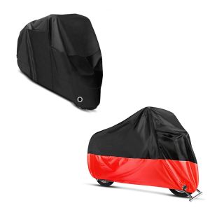 Set: Abdeckplane XL Faltgarage schwarz-rot + Abdeckplane XL Faltgarage schwarz_1