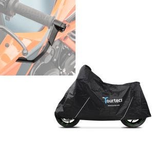 Set: Hebelschützer X1 für Bremshebel Kupplung schwarz + Abdeckplane Tourtecs L schwarz_1