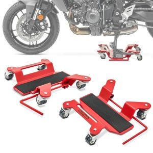 2x Rangierhilfe für Hauptständer ConStands Easy Mover I bis 300kg in rot Spar-Set_1