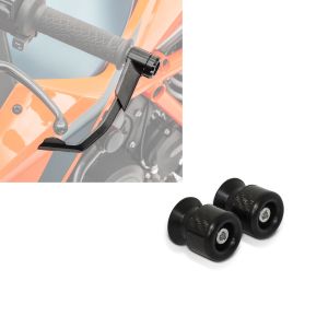 Set: Hebelschützer für Aprilia Shiver 900 / 750 / GT X1 schwarz + Schwingenschützer Racingadapter Bobbins für Montageständer M6-8 carbon_1
