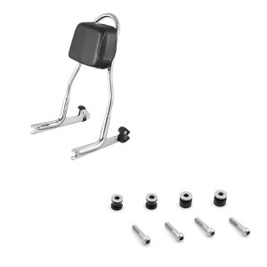 Set: Sissybar Harley Softail Deluxe 05-17 Fast Rider-XS chrom + Anbausatz Docking Hardware Kit für Harley Softail Deluxe 05-17_1