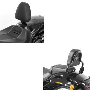Set: Sissy Bar für Harley Davidson Breakout / 114 18-21 schwarz CSS Craftride + Fahrer Sissybar für Harley Davidson Breakout / 114 18-21 Fahrer Rückenlehne Craftride_1