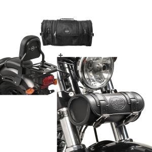 Set: Sissybar XS3 + Hecktasche RB1 für Honda Rebel 500 17-21 mit Gepäckträger Craftride + Werkzeugtasche Honda Rebel 500 Craftride Elgin schwarz_1