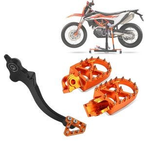 Jalkatuet KTM 690 Enduro/ R / SMC/ R oranssi + jalkajarruvipu / jarruvipu oranssi