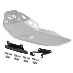 Moottorinsuoja BMW F 850 GS / F 750 GS 18-22 Motoguard hopea alumiini etuspoileri alustan suoja