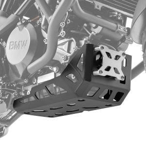Moottorinsuoja yhteensopiva BMW G 310 GS 17-24 Motoguard XU1 -alustan suojan kanssa alumiinimusta