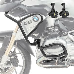 Set Sturzbügel oben unten + Scheinwerfer L2 für BMW R 1200 GS 13-16 Motoguard schwarz_1