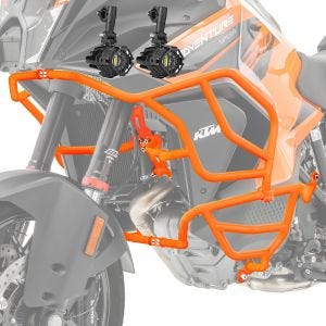 Sarja törmäystankoja ylhäältä alas + ajovalo yhteensopiva KTM 1290 Super Adventure R / S 21-24 Motoguard orange X21 kanssa