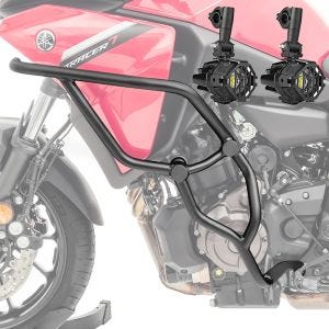 Set Sturzbügel + Zusatzscheinwerfer passend für Yamaha Tracer 7 / GT 21-24 Nebelscheinwerfer Motoguard KT16