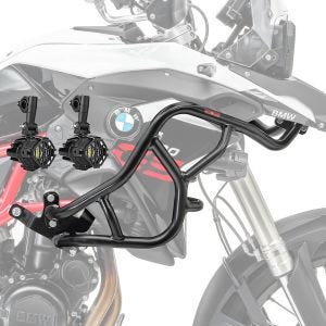 Sarja ylätörmäyspalkkia + lisäajovalot sopivat BMW F 800 GS 08-12 sumuvaloihin HG45 Motoguard