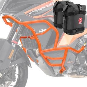 Set Sturzbügel + Taschen passend für KTM 1290 Super Adventure S / R 21-24 Motoguard KT26 orange
