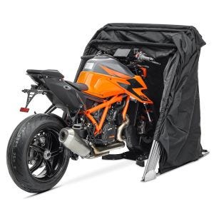 Moto stan garáž univerzální skládací garáž garáž na motorku Motoguard XL černá