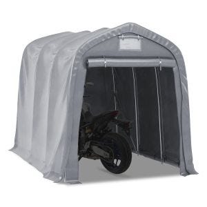 Moottoripyörän telttatalli Motoguard MG1 moottoripyörätalli universaali 1,6x2,4m PVC harmaa