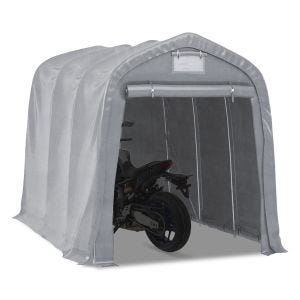 Moottoripyörän telttatalli Motoguard MG2 moottoripyörätalli universaali 1,6x2,4m PE harmaa