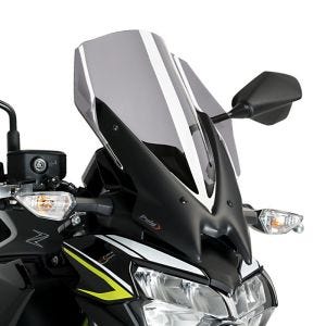 Alaston pyörän näyttö yhteensopiva Kawasaki Z 650 20-24 savunharmaan tuulilasin kanssa Puig New Generation Touring 3865H