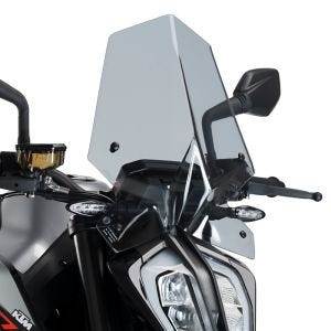 Alaston pyörän suojalasi KTM 790 DUKE 18-21 savunharmaalle tuulilasille Puig New Generation Sport 9668H