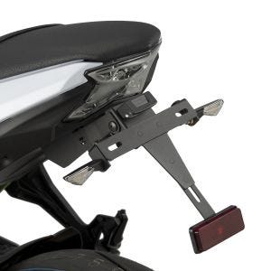 Rekisterikilven pidike yhteensopiva Kawasaki Z 650 17-24 mustan rekisterikilven pidikkeen kanssa Puig 9353N