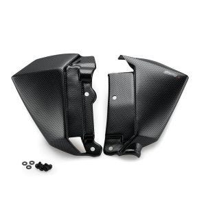 Jäähdyttimen suojukset yhteensopivat Kawasaki Z650 17-22 Carbon Look Puig 9371C kanssa