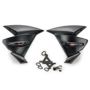 Yamaha MT-09/SP 13-22 Carbon Look Puig 9378C:n kanssa yhteensopivat jäähdyttimen suojukset