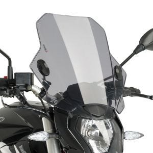 Tuulilasi yhteensopiva Honda CB 650 R 19-24 savunharmaa Puig Bat kanssa