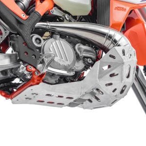 Motorschutz für KTM EXC 300 250 TPI 20- Aluminium Auspuff Krümmerschutz_0