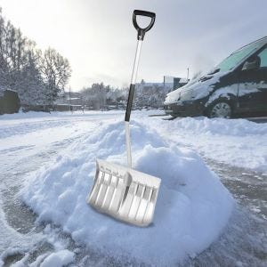 Schneeschaufel SR2 Divit Schneeräumer Schneeschieber Aluminium silber DPLI3