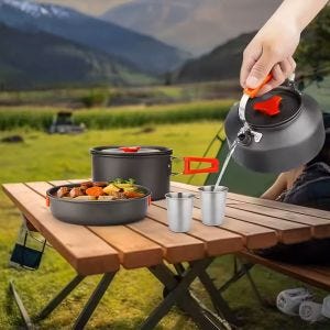 Campinggeschirr Vanit CG5 Camping Kochgeschirr Set 19cm x 19cm x 13cm DPL1