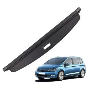 VW Touran 16-21 Vanit LA58 hattuhyllylle sopiva tavaratilan kansi, tavaratilan kansi, sisäänvedettävä