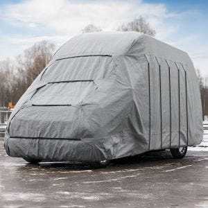 Schutzhülle 650x235x270cm Wohnmobil Universal Vanit Abdeckplane Camper ME61 grau DPLN2