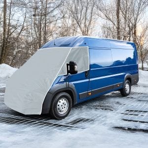 Wohnmobil Frontscheibenabdeckung Vlies passend für Fiat Ducato 06-23 Fensterisolierung Vanit ME58 grau DPLN4