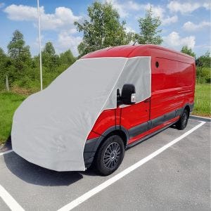 Wohnmobil Frontscheibenabdeckung Vlies passend für Ford Transit 06-14 Fensteriolierung Vanit ME58 grau DPLN2