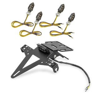 Set Kennzeichenhalter + 4x LED Blinker mit E-Prüfzeichen Zaddox KX4_1