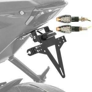 Set Kennzeichenhalter + 2x LED Blinker für Yamaha YZF-R6 / YZF-R3 / YZF-R1 Zaddox KP12_1